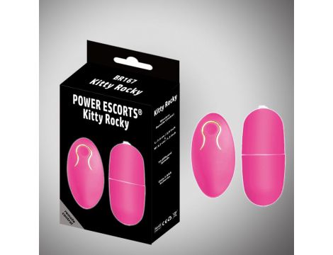 Wibrator jajko Kitty Rocky Power Escorts różowy z pilotem