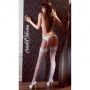Pończochy z koronką Cottelli LEGWEAR białe 20 den - 11
