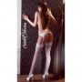 Pończochy z koronką Cottelli LEGWEAR białe 20 den - 12