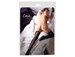 Pończochy siatkowe z szwem Cottelli LEGWEAR M/L