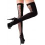 Pończochy siatkowe z szwem Cottelli LEGWEAR M/L - 5