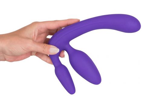 Strapon bez pasków silikonowy 20 cm - 7