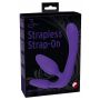 Strapon bez pasków silikonowy 20 cm - 2