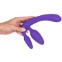 Strapon bez pasków silikonowy 20 cm - 8