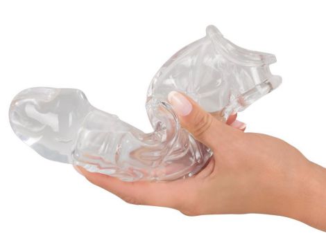 Przezroczysta przedłużka na penisa Crystal Clear z pierścieniem 23 cm - 7