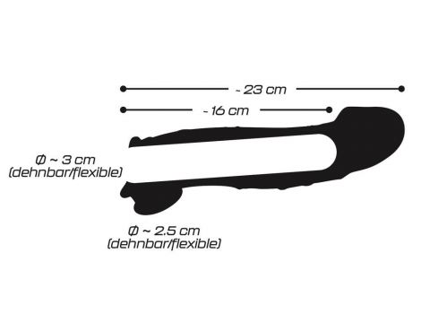Przezroczysta przedłużka na penisa Crystal Clear z pierścieniem 23 cm - 15