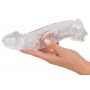 Przezroczysta przedłużka na penisa Crystal Clear z pierścieniem 23 cm - 10