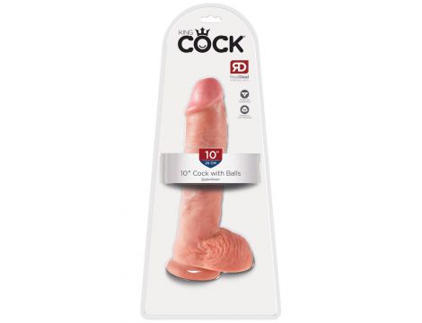 Dildo King Cock z jądrami PVC 25 cm - 2