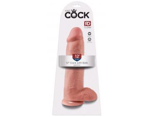 Dildo King Cock z jądrami PVC 30,5 cm