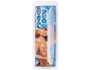 Dildo podwójne Crystal Clear 34 cm PVC