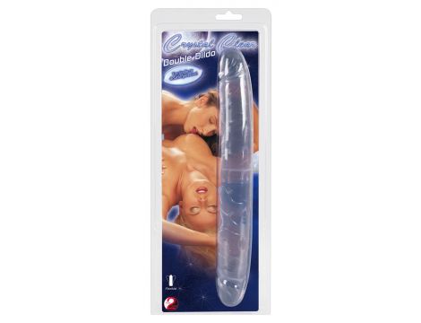 Dildo podwójne Crystal Clear 34 cm PVC - 2