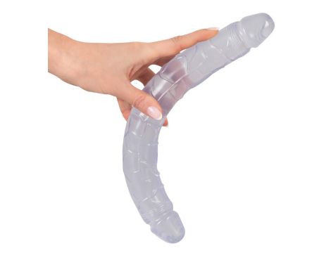 Dildo podwójne Crystal Clear 34 cm PVC - 10