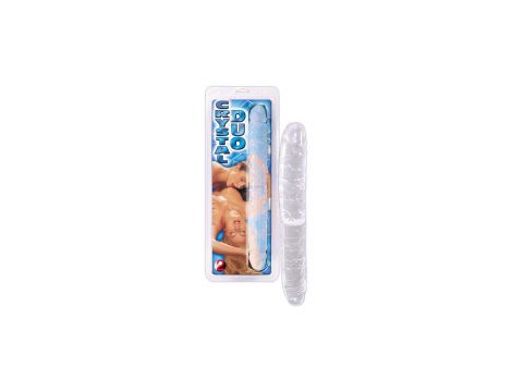 Dildo podwójne Crystal Clear 34 cm PVC - 11