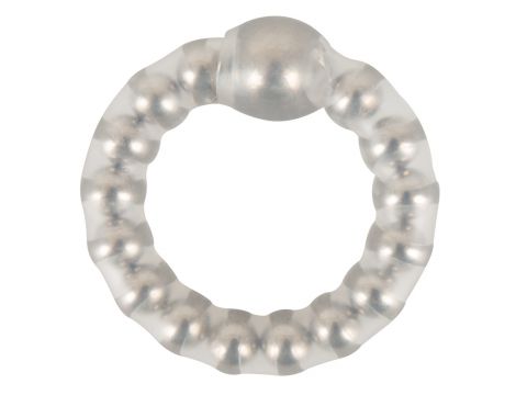 Pierścień erekcyjny silikonowy NMC Maximum Metal Ring z kulkami 2 5 cm - 4