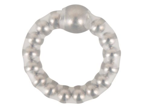Pierścień erekcyjny silikonowy NMC Maximum Metal Ring z kulkami 2 5 cm - 3