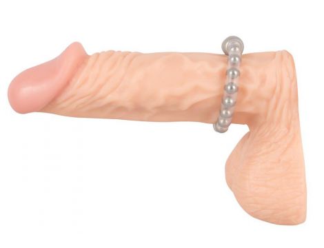 Pierścień erekcyjny silikonowy NMC Maximum Metal Ring z kulkami 2 5 cm - 9