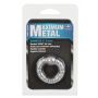 Pierścień erekcyjny silikonowy NMC Maximum Metal Ring z kulkami 2 5 cm - 3