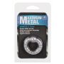 Pierścień erekcyjny silikonowy NMC Maximum Metal Ring z kulkami 2 5 cm - 2