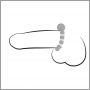 Pierścień erekcyjny silikonowy NMC Maximum Metal Ring z kulkami 2 5 cm - 11