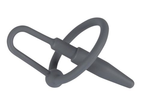 Silikonowy penis plug z pierścieniem na żołądź Penisplug 6,3 cm - 4