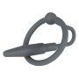 Silikonowy penis plug z pierścieniem na żołądź Penisplug 6,3 cm - 6