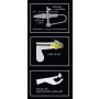 Silikonowy penis plug z pierścieniem na żołądź Penisplug 6,3 cm - 12