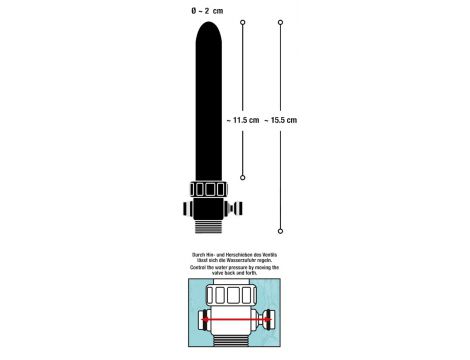 Prysznic analny You2Toys aluminiowy srebrny 15 5 cm - 16