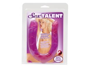 Dildo podwójne Sex Talent You2Toys fioletowe 29 cm