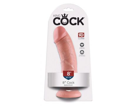 Realistyczne dildo King Cock cieliste 21,5 cm