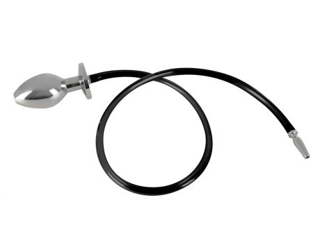 Penisplug stalowy z wtyczką analną i rurką 76 cm - 6