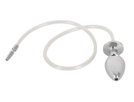 Penisplug stalowy z wtyczką analną i rurką 76 cm - 3
