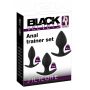 Zestaw korków analnych Black Velvets silikon 3 sztuki - 2