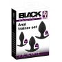 Zestaw korków analnych Black Velvets silikon 3 sztuki - 3