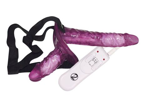 Strapon wibrujący podwójny You2Toys 10 cm 18 cm - 3