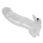 Przezroczysta przedłużka na penisa Crystal z wibracją 23 cm - 8