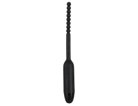 Wibrujący dilator Pearl You2Toys czarny silikonowy 19 cm - 4