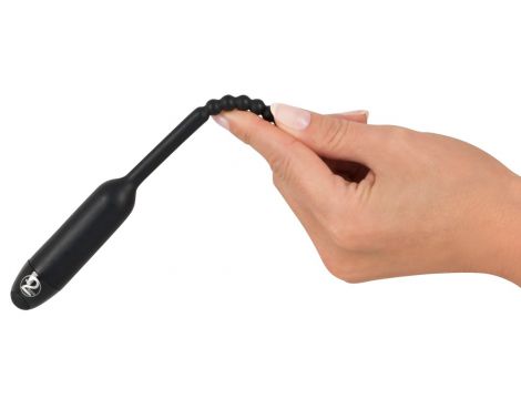 Wibrujący dilator Pearl You2Toys czarny silikonowy 19 cm - 10
