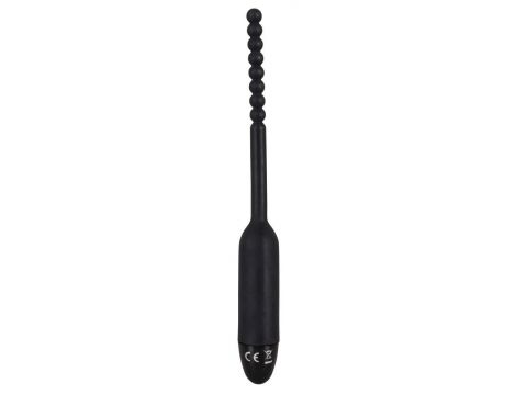 Wibrujący dilator Pearl You2Toys czarny silikonowy 19 cm - 5