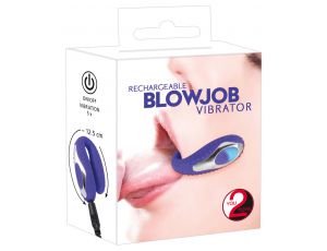 Wibrator doustny You2Toys Blow Job Vibe fioletowy 12,5 cm