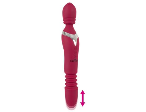 Wibrator Javida rozgrzewający z pchnięciami 27 cm USB - 3