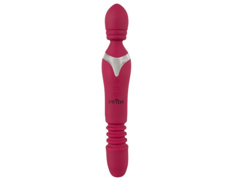 Wibrator Javida rozgrzewający z pchnięciami 27 cm USB - 5