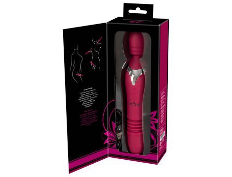 Wibrator Javida rozgrzewający z pchnięciami 27 cm USB - 17