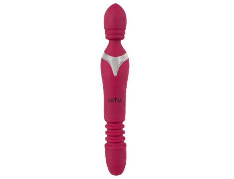 Wibrator Javida rozgrzewający z pchnięciami 27 cm USB - 6