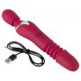 Wibrator Javida rozgrzewający z pchnięciami 27 cm USB - 12