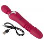 Wibrator Javida rozgrzewający z pchnięciami 27 cm USB - 15