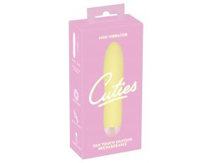 Mini wibrator Cuties żółty USB 13 cm