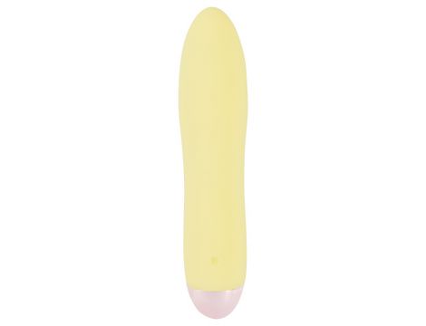 Mini wibrator Cuties żółty USB 13 cm - 3
