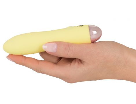 Mini wibrator Cuties żółty USB 13 cm - 5