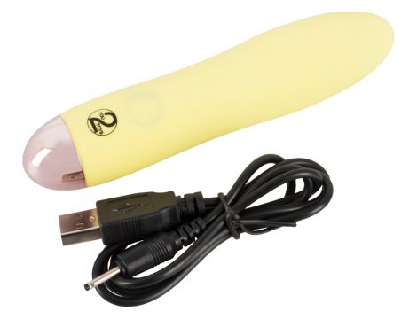 Mini wibrator Cuties żółty USB 13 cm - 7