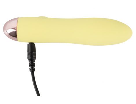 Mini wibrator Cuties żółty USB 13 cm - 9
